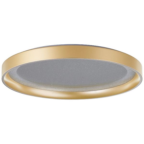 LED Deckenleuchte Quito in Gold 24W 2700lm 330mm günstig online kaufen