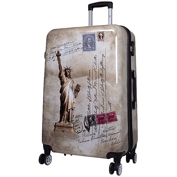 Trendyshop365 Hartschalen-Trolley New York - Freiheitsstatue, günstig online kaufen