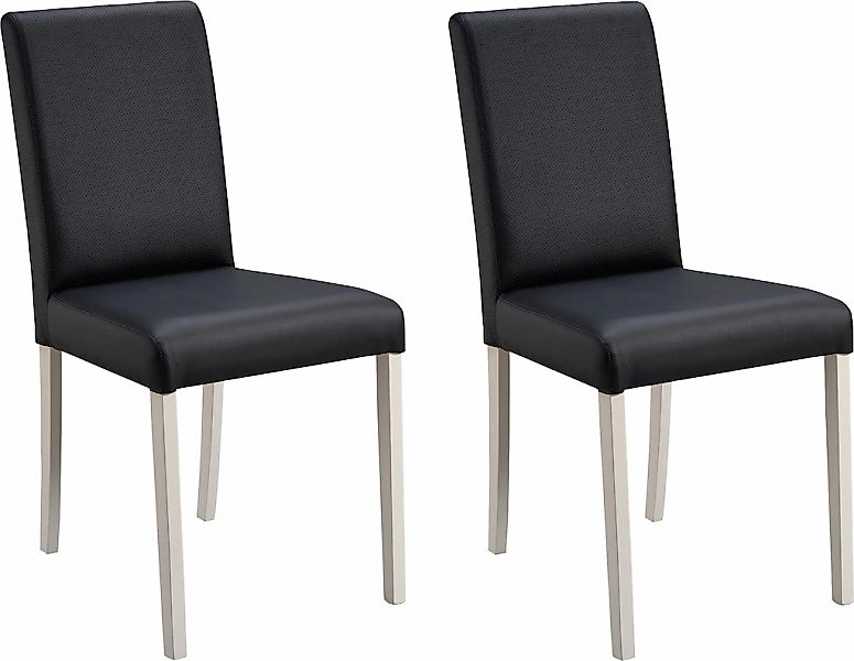 massivline&more 4-Fußstuhl "Sylt" (Set) 2 Stk. Kunstleder Gestell aus Massi günstig online kaufen