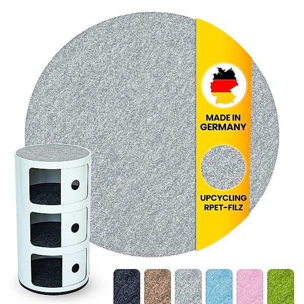 Easy and Green Nachttisch Rund Filzauflage günstig online kaufen