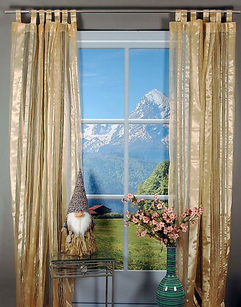 HOSSNER - ART OF HOME DECO Gardine "Walensee" Schlaufen 1 Stk. tlg. Schlauf günstig online kaufen