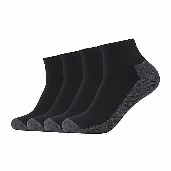 Camano Unisex Socken - Pro Tex Function Quarter, einfarbig, 4er Pack Schwar günstig online kaufen