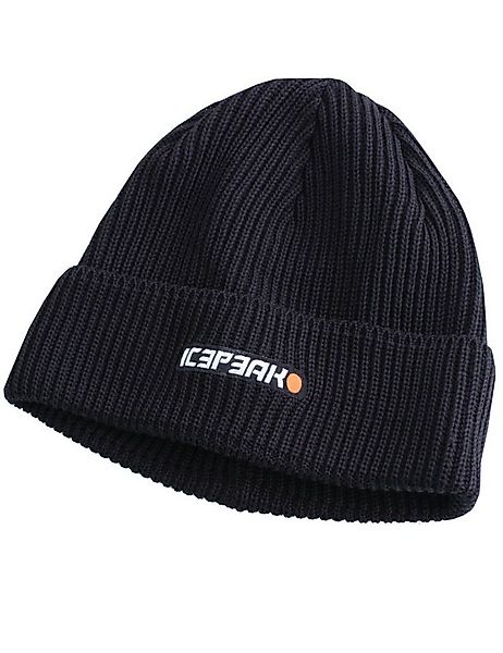 Icepeak Strickmütze Beanie Igal Wintermütze Umschlagbarer Rand mit Logo-Pat günstig online kaufen