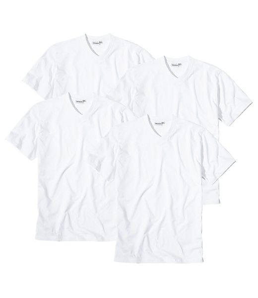 GÖTZBURG Unterziehshirt V-Neck T-Shirt (4-St) ohne günstig online kaufen