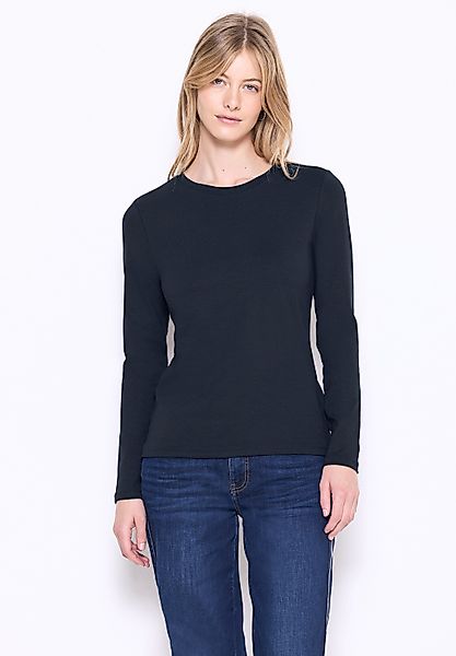 STREET ONE STUDIO Langarmshirt im soften Baumwoll-Mix günstig online kaufen