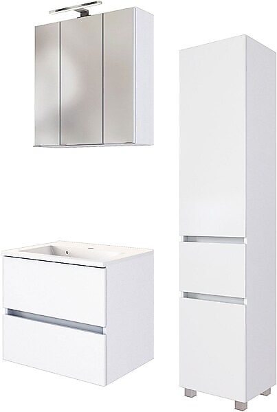 welltime Badmöbel-Set »Welltime Möbel Baabe Waschtisch-Set 3tlg. oder 5tlg. günstig online kaufen