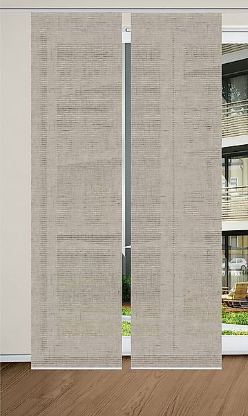 HOME in green Schiebegardine ESTRA (2 St), Paneelwagen, halbtransparent, SE günstig online kaufen