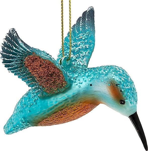 SIKORA Christbaumschmuck Eisvogel besondere Weihnachtskugel Glas Anhänger – günstig online kaufen