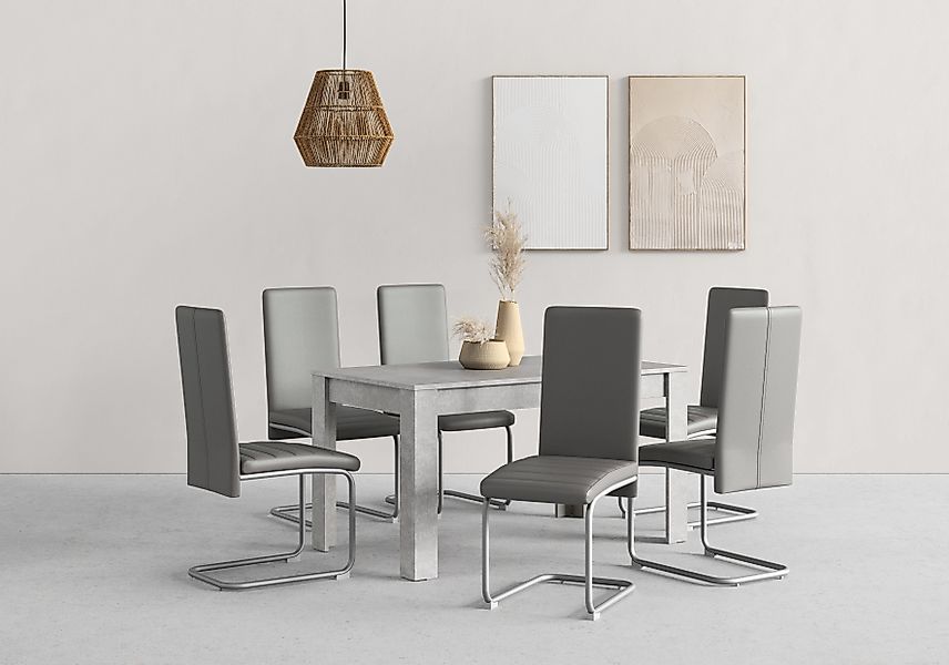 Homexperts Essgruppe Nitro, (Set, 7-tlg), Tisch günstig online kaufen