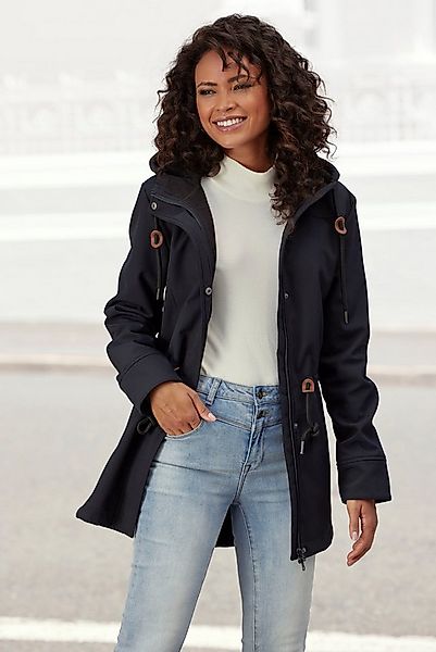 vivance active Softshelljacke mit Kordelzug an der Taille günstig online kaufen