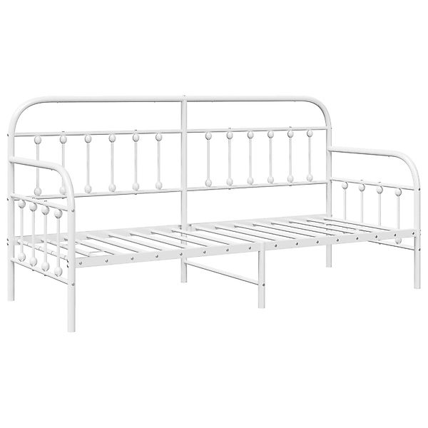 vidaXL Bett Tagesbettgestell in Weiß 75x190 günstig online kaufen