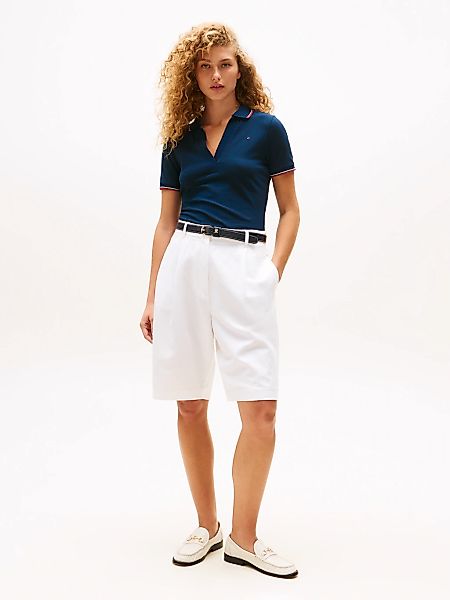 Tommy Hilfiger Poloshirt "1985 TIPPING SLIM OPEN SS POLO" günstig online kaufen