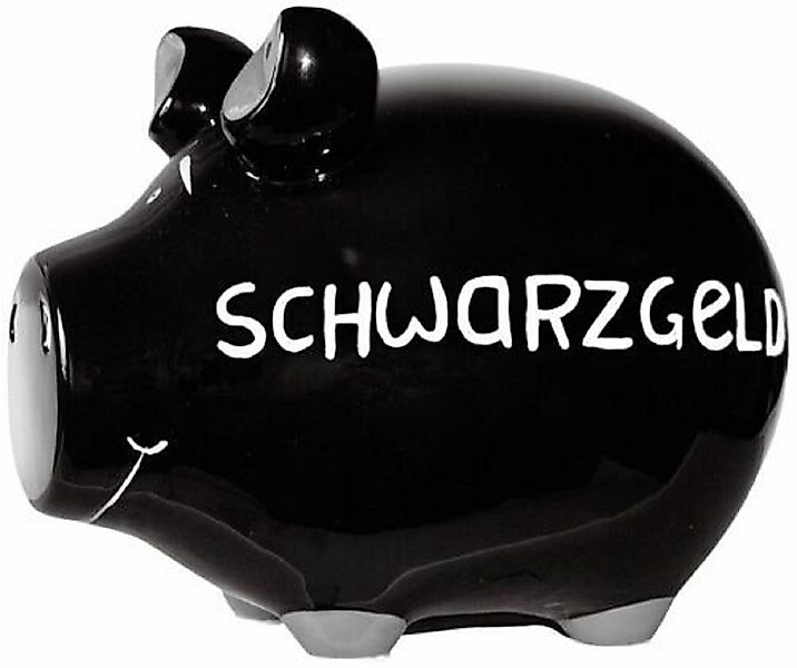 G.Wurm GmbH Spardose KCG Sparschwein "Schwarzgeld" Keramik Schwarz/Weiß 17x günstig online kaufen