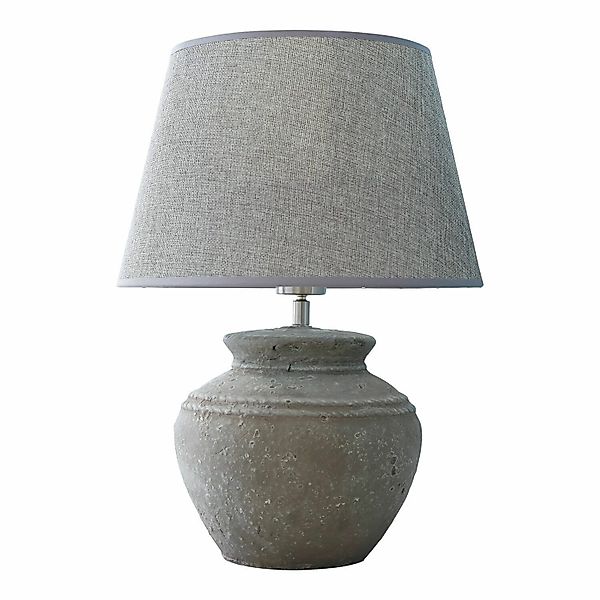 Mirabeau Tischleuchte Tischlampe Cleveland grau günstig online kaufen