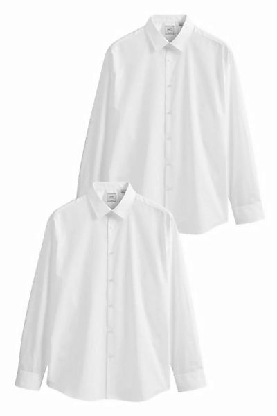 Next Langarmhemd 2er-Pack Pflegeleichte Hemden (1-tlg) günstig online kaufen
