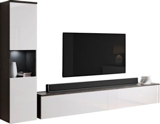 INOSIGN Wohnwand PARIS, Vitrine Türanschlag links/rechts günstig online kaufen