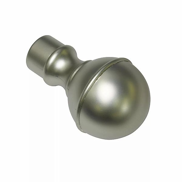 Gardinia Endstück Europa Geo für Ø 19 mm Silber-Satin günstig online kaufen