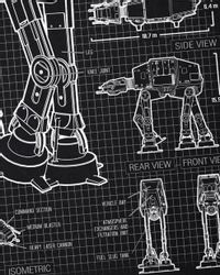 style3 T-Shirt AT-AT blaupause walker star günstig online kaufen