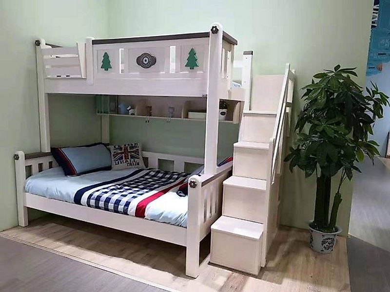 JVmoebel Etagenbett Etagenbetten Kinder Junge Mädchen Leiter Kleiderschrank günstig online kaufen