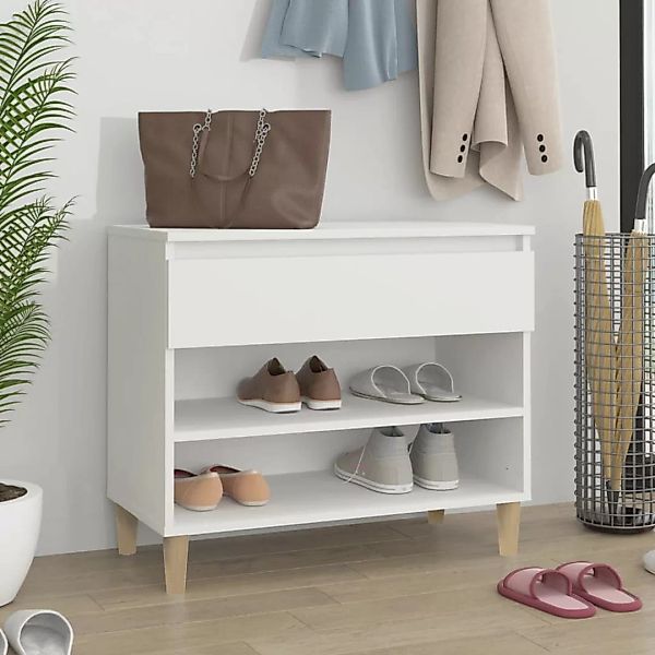 vidaXL Schuhregal Schuhregal Weiß 70x36x60 cm günstig online kaufen