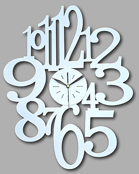 ORNAMENTI Wanduhr Handmade, grosse,modern, geometrisch, holz, günstig online kaufen