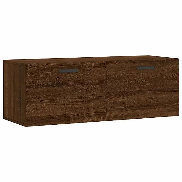 vidaXL Hängeschrank Wandschrank Braun Eichen-Optik 100x36,5x35 cm Holzwerks günstig online kaufen