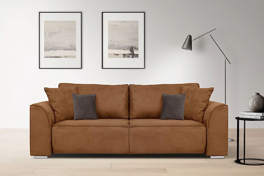 OTTO home 3-Sitzer "BEATRICE, B: 250 cm - wahlweise mit Bettfunktion" wahlw günstig online kaufen