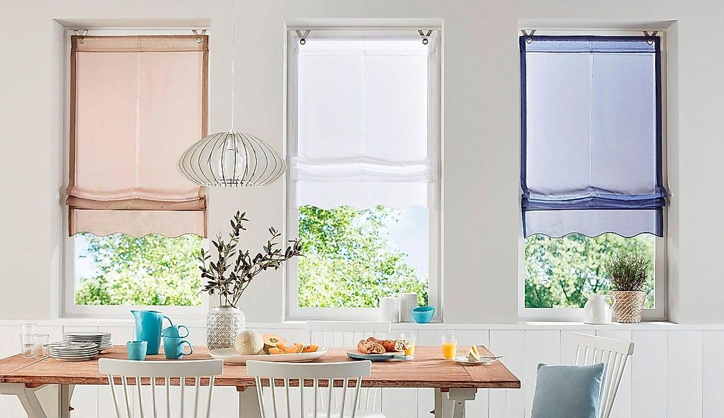 my home Raffrollo Carpi, mit Hakenaufhängung, ohne Bohren, Transparent, Voi günstig online kaufen