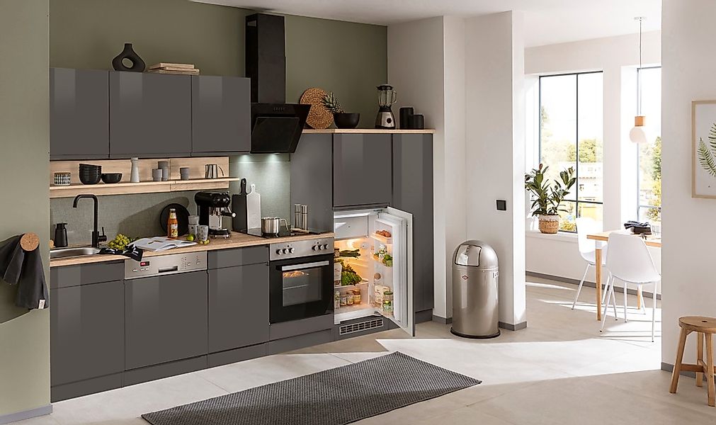 KOCHSTATION Küchenzeile »KS-Virginia« Breite 330 cm, wahlweise mit E-Geräte günstig online kaufen