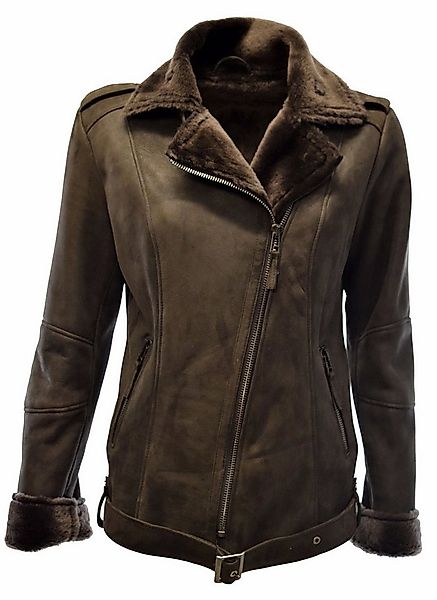 Zimmert Leather Lederjacke Carla Designer, Schwarz,Braun, Lammfelljacke, Bi günstig online kaufen