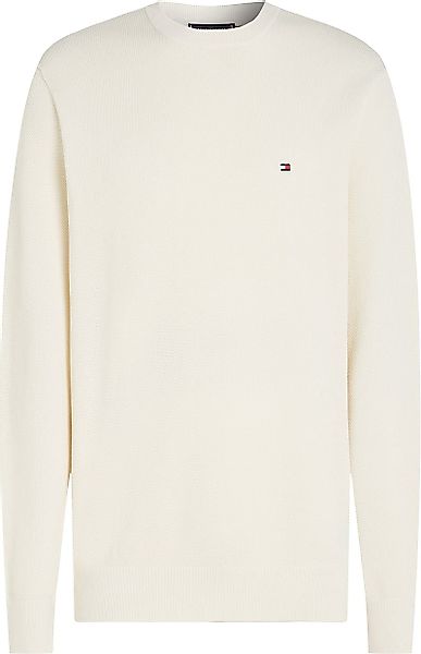 Tommy Hilfiger Structure Pullover Off White - Größe 3XL günstig online kaufen