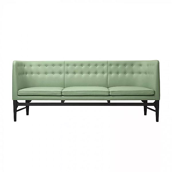 &Tradition - Mayor AJ5 3-Sitzer Sofa - grün/Stoff Divina 3 856/Gestell Eich günstig online kaufen