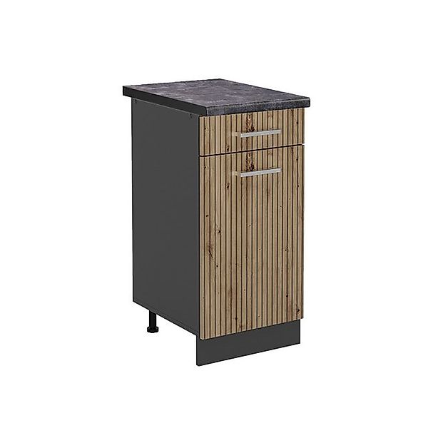 Vicco Küchenunterschrank R-Line Artisan-Eiche/Anthrazit 40 cm AP Anthrazit günstig online kaufen