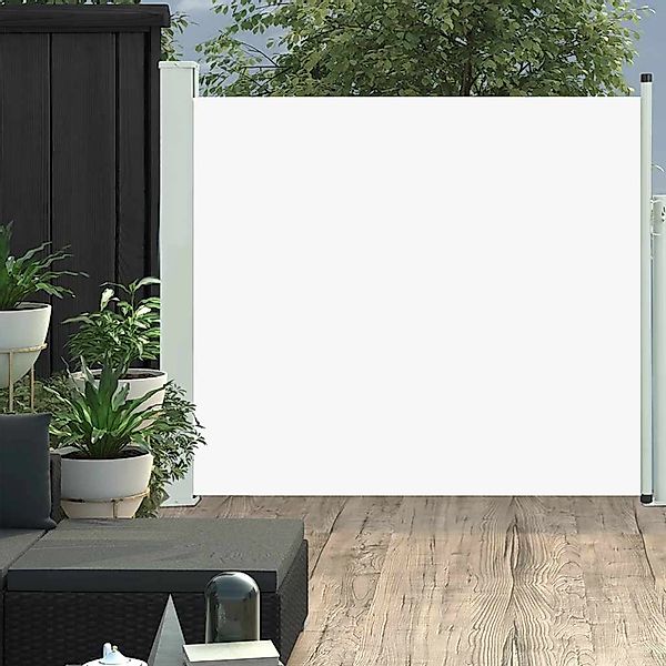 furnicato Ausziehbare Seitenmarkise 100x300 cm Creme günstig online kaufen