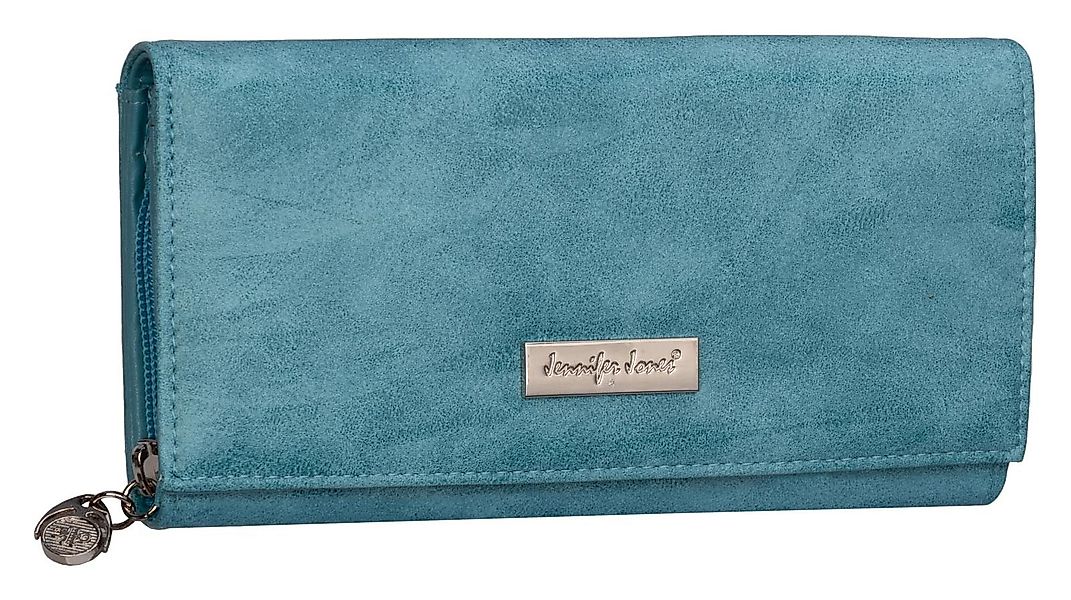 Jennifer Jones Geldbörse JENNIFER JONES Damen Geldbörse Portemonnaie Türkis günstig online kaufen