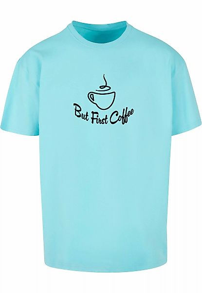 Merchcode T-Shirt "Merchcode Herren But First Coffee Heavy Oversized Tee" günstig online kaufen