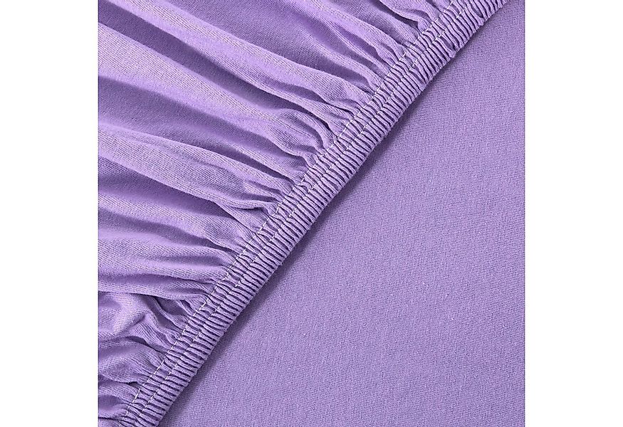 leevitex® Spannbettlaken Jersey aus 100% Baumwolle, für Kinder- & Standardm günstig online kaufen