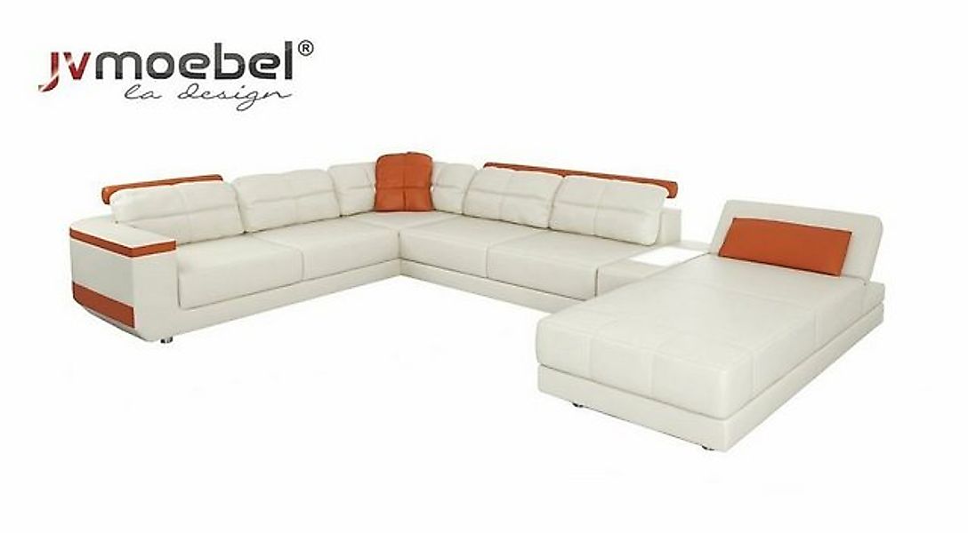 JVmoebel Ecksofa Ecksofa U-Form Sofa Couch Textil Sofas Design Wohnlandscha günstig online kaufen