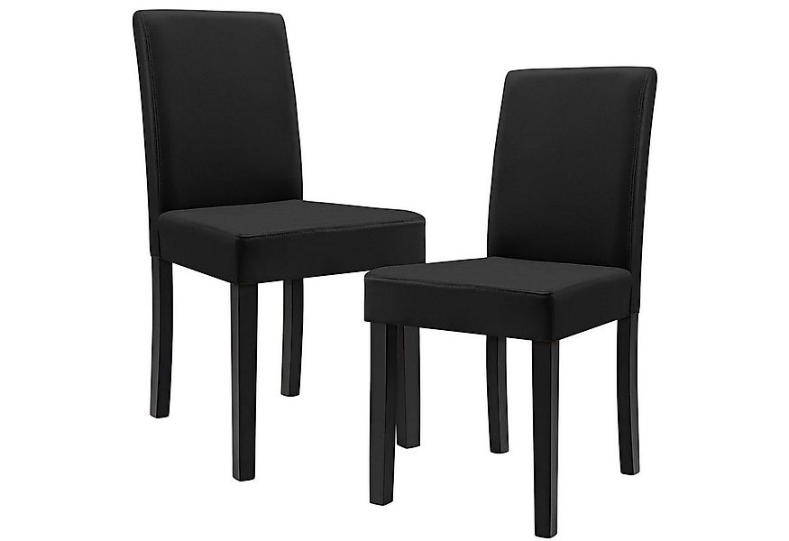 en.casa Esszimmerstuhl (Set, 2 St), »Hamburg« Polsterstuhl Kunstleder Holzb günstig online kaufen