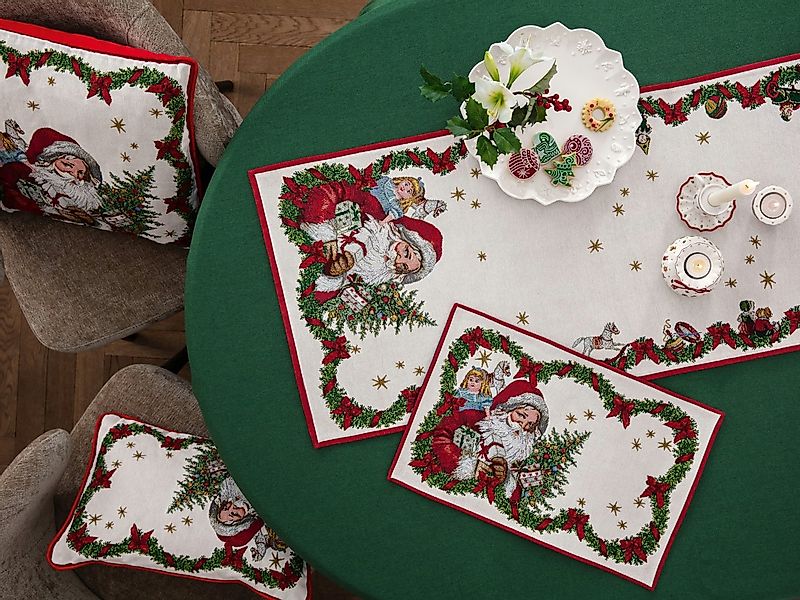 Villeroy & Boch Weihnachtsfigur Toy's Fantasy Gobelin Kissen Santa günstig online kaufen