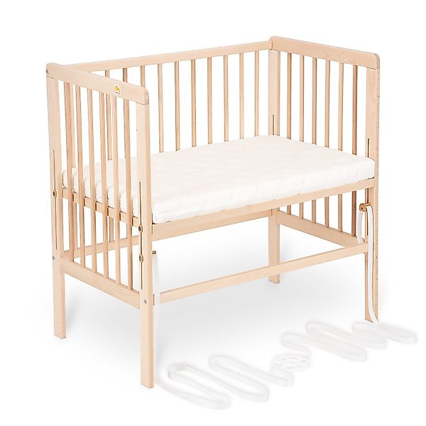 FabiMax Beistellbett Babybett Boxspring klar lackiert, günstig online kaufen