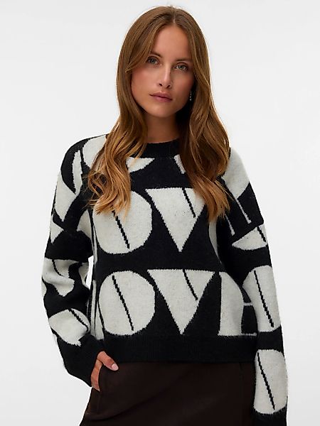 Vero Moda Strickpullover "VMLOVE LS O-NECK PULLOVER BOO" günstig online kaufen