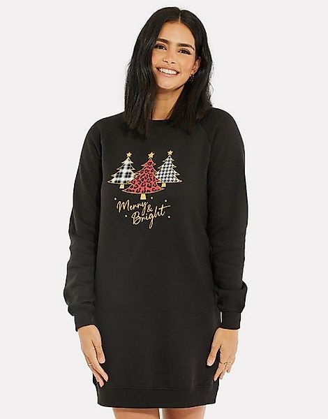 Threadbare Jerseykleid (1-tlg) mit tollem Weihnachtsmotiv günstig online kaufen