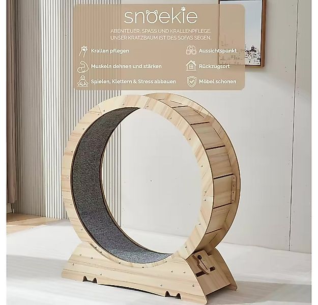 SNOEKIE Kratzbaum Snoekie Leises Indoor Katzenlaufrad groß für Wohnungskatz günstig online kaufen