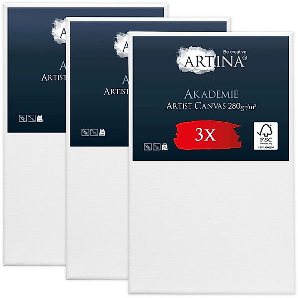 Artina Akademie Keilrahmen 50x80cm FSC 3tlg günstig online kaufen