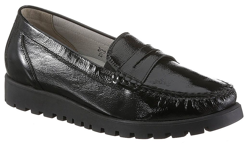 Waldläufer HEGLI Mokassin Slipper, Bequemschuh aus Lackleder, in komfortabl günstig online kaufen