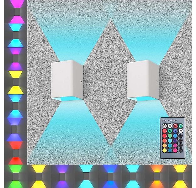 Jibenhome LED Flutlichtstrahler Up-Down-Wandleuchte 10 X 7 X6.7cm Modern Fl günstig online kaufen