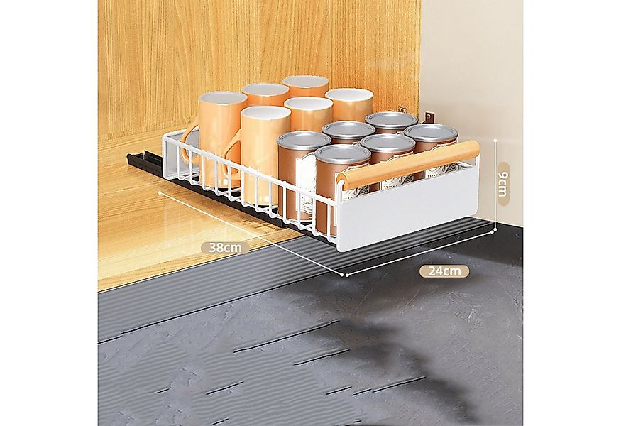 GarveeMore Küchenorganizer-Set Ausziehschrank Unter-Spüle Rack Küchenregal günstig online kaufen