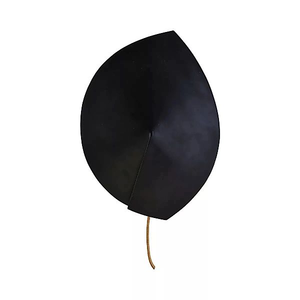 Wandleuchte Leaf aus Stahl und Eisen in Schwarz günstig online kaufen