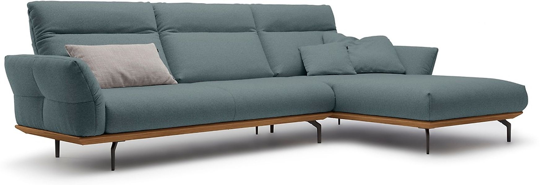 Creation BY ROLF BENZ Ecksofa "CR.460" Sockel in Nussbaum, Winkelfüße in Um günstig online kaufen